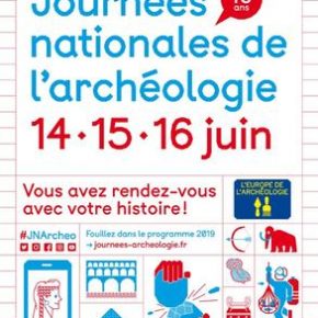 Journées nationales de l'archéologie - Les 14, 15 et 16 juin 2019